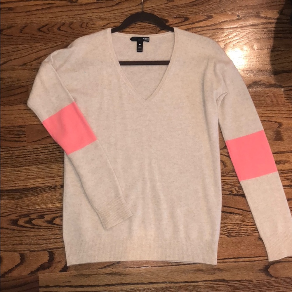 Aqua 100% cashmere sweater